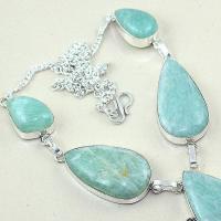 Amz 037c collier parure sautoir amazonite achat vente bijou argent 925