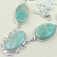 Amz 042b collier parure sautoir amazonite achat vente bijou argent 925