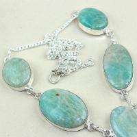 Amz 042c collier parure sautoir amazonite achat vente bijou argent 925