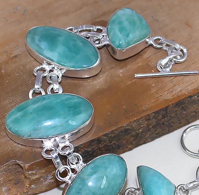 Amz 050c bracelet amazonite achat vente bijou lithotherapie argent 925