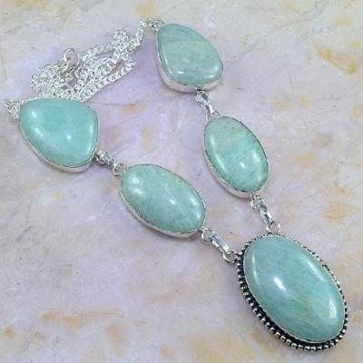 Amz 051a collier parure sautoir amazonite achat vente bijou argent 925