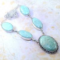 Amz 053a collier parure sautoir amazonite achat vente bijou argent 925