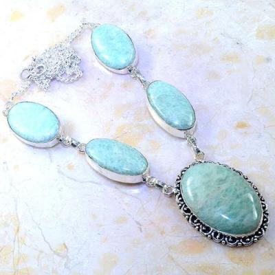 Amz 053b collier parure sautoir amazonite achat vente bijou argent 925