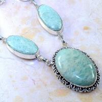 Amz 053c collier parure sautoir amazonite achat vente bijou argent 925