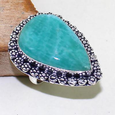 Amz 056b bague t61 chevaliere cabochon amazonite achat vente bijou argent 925