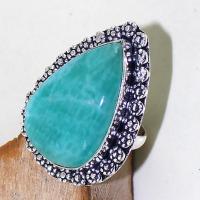 Amz 056c bague t61 chevaliere cabochon amazonite achat vente bijou argent 925