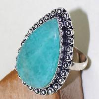 Amz 061c bague t65 chevaliere cabochon amazonite achat vente bijou argent 925