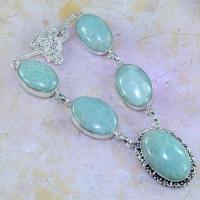 Amz 064a collier parure sautoir amazonite achat vente bijou argent 925