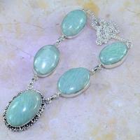 Amz 064d collier parure sautoir amazonite achat vente bijou argent 925