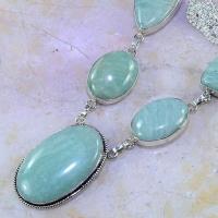 Amz 065b collier parure sautoir amazonite achat vente bijou argent 925