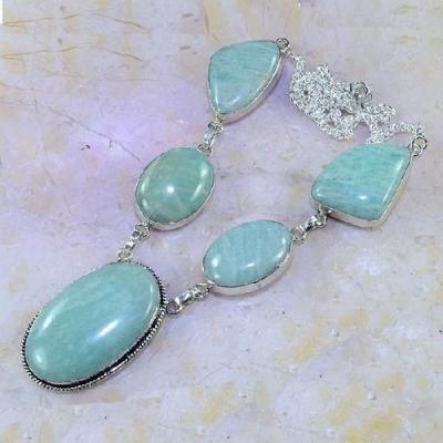 Amz 065d collier parure sautoir amazonite achat vente bijou argent 925