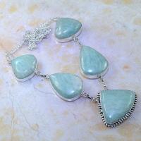 Amz 069a collier parure sautoir amazonite achat vente bijou argent 925