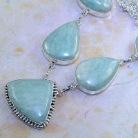 Amz 069b collier parure sautoir amazonite achat vente bijou argent 925