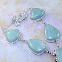 Amz 069c collier parure sautoir amazonite achat vente bijou argent 925