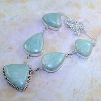 Amz 069d collier parure sautoir amazonite achat vente bijou argent 925