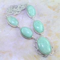 Amz 070a collier parure sautoir amazonite achat vente bijou argent 925