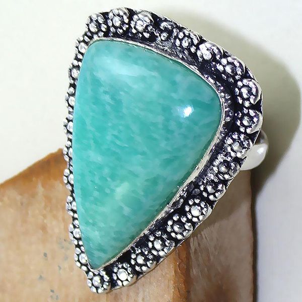 Amz 087c bague t67 amazonite achat vente bijou ethnique historique argent 925