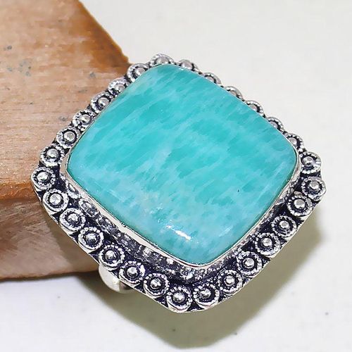 Amz 092b bague t64 amazonite achat vente bijou ethnique historique argent 925