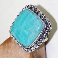 Amz 092c bague t64 amazonite achat vente bijou ethnique historique argent 925