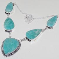 Amz 102d collier parure sautoir amazonite achat vente bijou argent 925