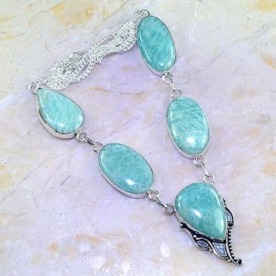 Amz 111a collier parure sautoir amazonite achat vente bijou argent 925