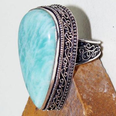 Amz 131a bague t59 chevaliere amazonite 22x28mm achat bijou argent 925