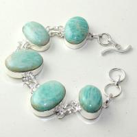 Amz 144a bracelet baroque amazonite 34gr achat vente bijou monture argent 925