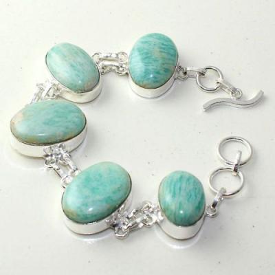 Amz 144b bracelet baroque amazonite 34gr achat vente bijou monture argent 925