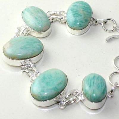 Amz 144b bracelet baroque amazonite 34gr achat vente bijou monture argent 925