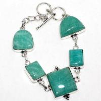 Amz 188a bracelet 5xamazonite 15x20mm 22gr achat vente bijou argent 925