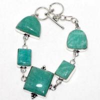 Amz 188d bracelet 5xamazonite 15x20mm 22gr achat vente bijou argent 925