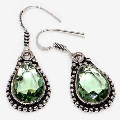 Amz 191d collier boucles oreilles amazonite aigue marine 25x25mm 32gr bijou argent 925