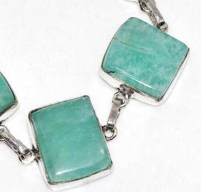 Amz 197c bracelet 5xamazonite 15x20mm 27gr achat vente bijou argent 925