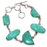 Amz 198a bracelet 5xamazonite 15x20mm 23gr achat vente bijou argent 925