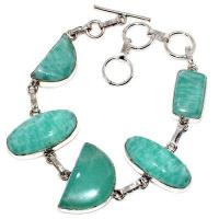 Amz 198d bracelet 5xamazonite 15x20mm 23gr achat vente bijou argent 925