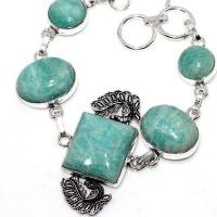 Amz 199b bracelet 5xamazonite 15x20mm 24gr achat vente bijou argent 925