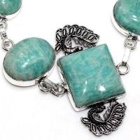 Amz 199c bracelet 5xamazonite 15x20mm 24gr achat vente bijou argent 925