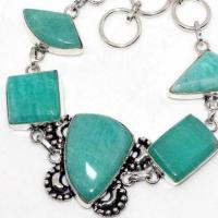 Amz 231b bracelet 5xamazonite 15x20mm 22gr achat vente bijou argent 925