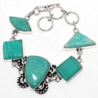 Amz 231d bracelet 5xamazonite 15x20mm 22gr achat vente bijou argent 925