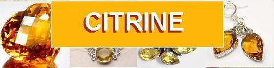 Bijoux en argent 925 avec pierre CITRINE - achat et  vente - bagues, colliers, bracelets, parures, boucles oreilles, pendentifs,