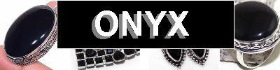 Bijoux en argent 925 avec pierre ONYX - achat et  vente - bagues, colliers, bracelets, parures, boucles oreilles, pendentifs,