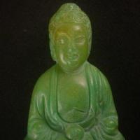 Bdh 002 figurine statue bouddha jade vert 50gr 60x48x18mm bouddhisme esoterique 2 