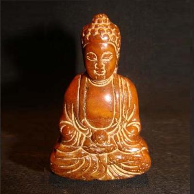 Bdh 004a bouddha sculpture jaspe miel 60x40mm achat vente objet esoterique religieux ethnique