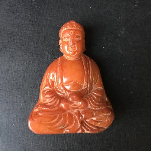 Achat Vente BOUDDHA sculpté en lotus en 55 mm en jade miel