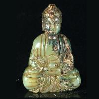 Bdh 007a bouddha sculpture jade prehnite achat vente objets bouddhisme esoterique