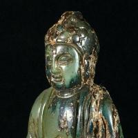 Bdh 007d bouddha sculpture jade prehnite achat vente objets bouddhisme esoterique