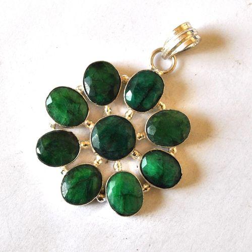 Bij 006 pendentif pendant emeraude 10x12mm 18mm 40x60mm argent925 1