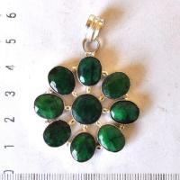 Bij 006 pendentif pendant emeraude 10x12mm 18mm 40x60mm argent925 2