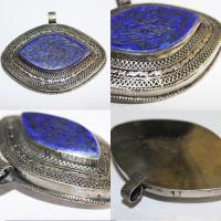 Bp 0009 pendentif afghan coranique intaille verset coran lapis lazul 1 i