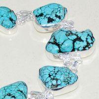 Bracelet 27gr turquoise howlite 15x20mm achat vente bijou ethnique argent 925